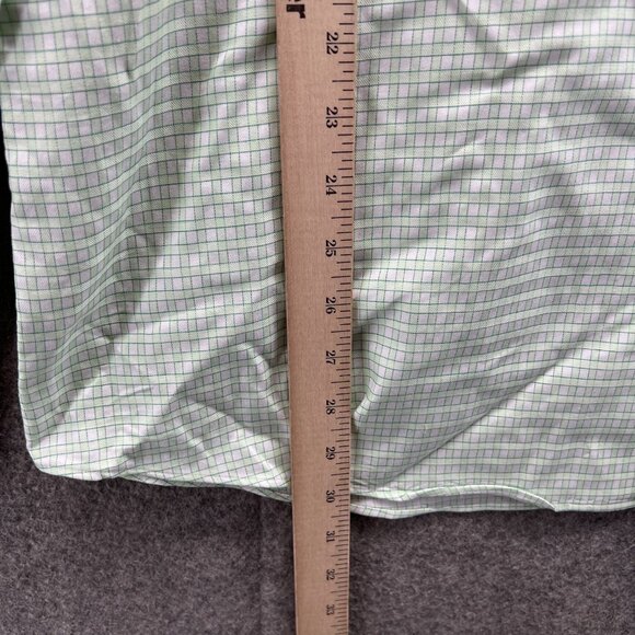 Tommy Bahama Shirt Men 15.5 34/35 Teal Green Casual Button Down Preppy Gingham - Picture 7 of 13